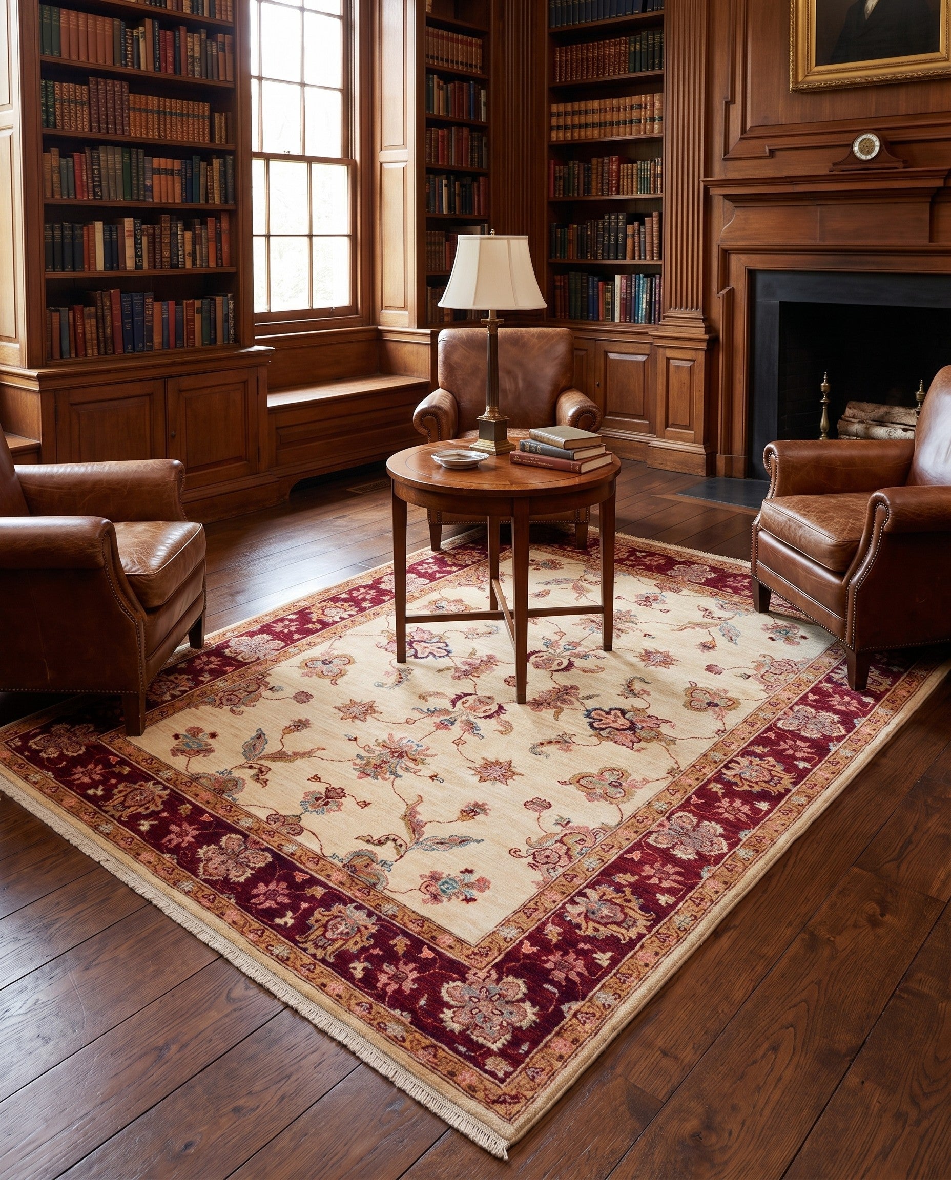 5' 1 x 6' 6 Hand Knotted Ziegler Rug