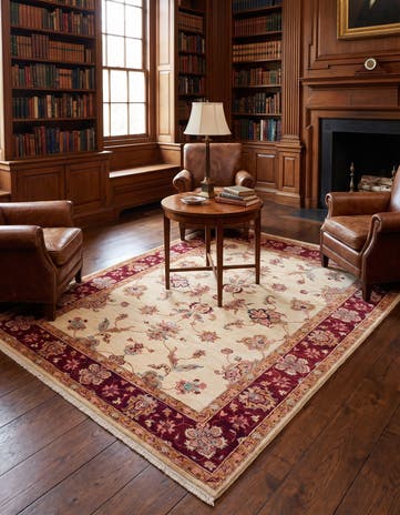 5' 1 x 6' 6 Hand Knotted Ziegler Rug