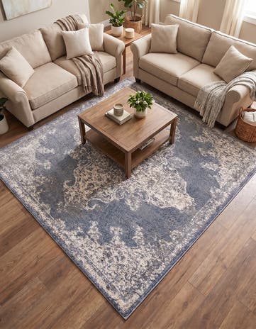 Gray Sahara Square Rug