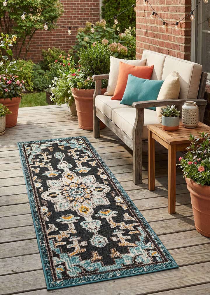 2' x 5' Easy-Clean Casablanca Indoor / Outdoor Runner Rug