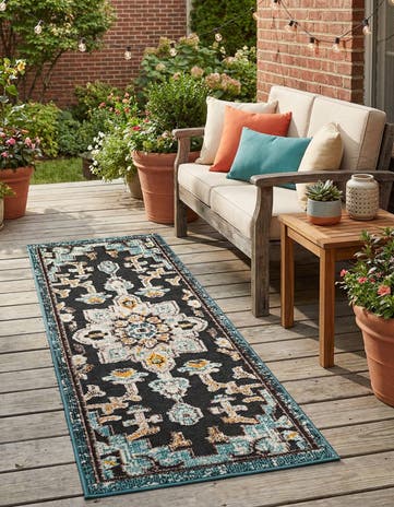 2' x 5' Easy-Clean Casablanca Indoor / Outdoor Runner Rug