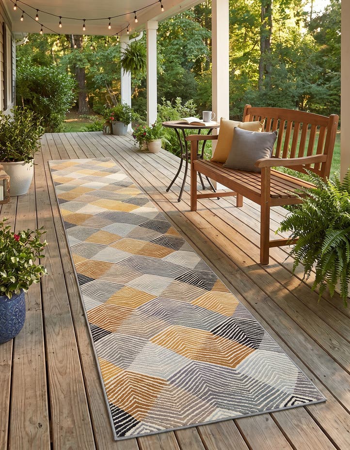 2' 7 x 12' Easy-Clean Modern Indoor / Outdoor...