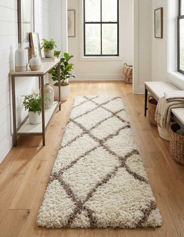 Detail image of  2' 7 x 10' Infinity Shag Runner Rug