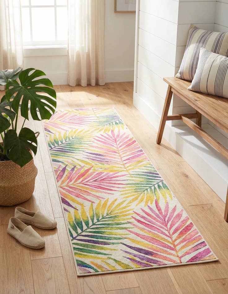 Detail image of 2' x 3' 11  Washable Jill Zarin Caribbean Indoor / Outdoor Runner Rug