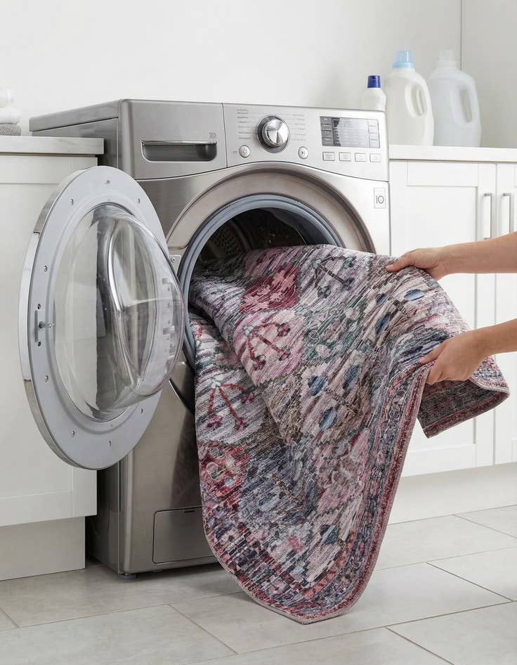 Detail image of  7' 10 x 7' 10  Washable Mangata Square Rug