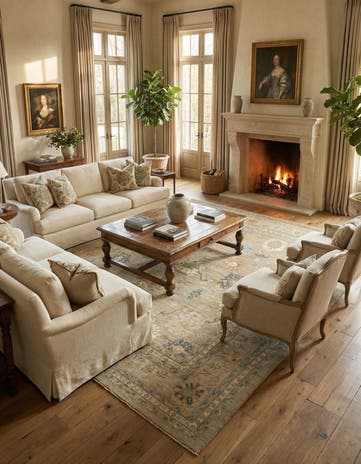 13' x 16' Hand Knotted Oushak Rug
