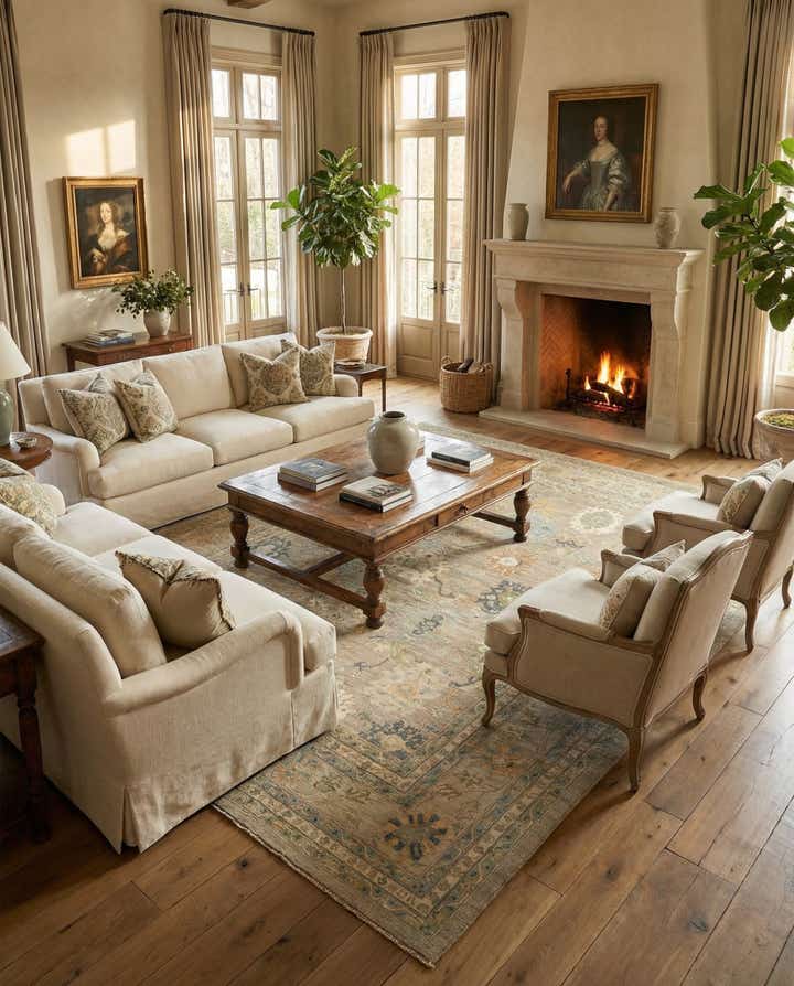 13' x 16' Hand Knotted Oushak Rug