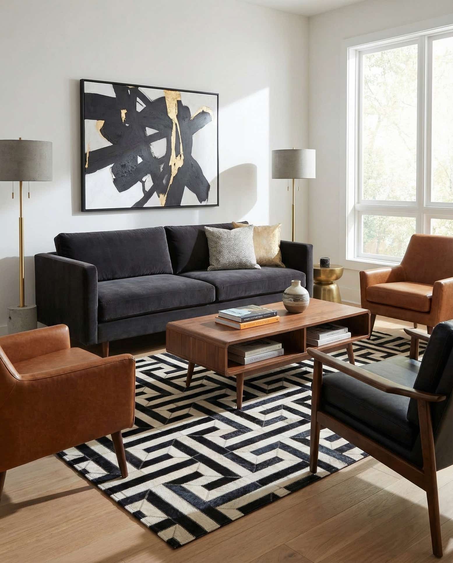 4' x 6' 1 Cowhide - Patchwork Rug