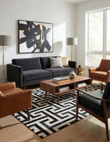 4' x 6' 1 Cowhide - Patchwork Rug