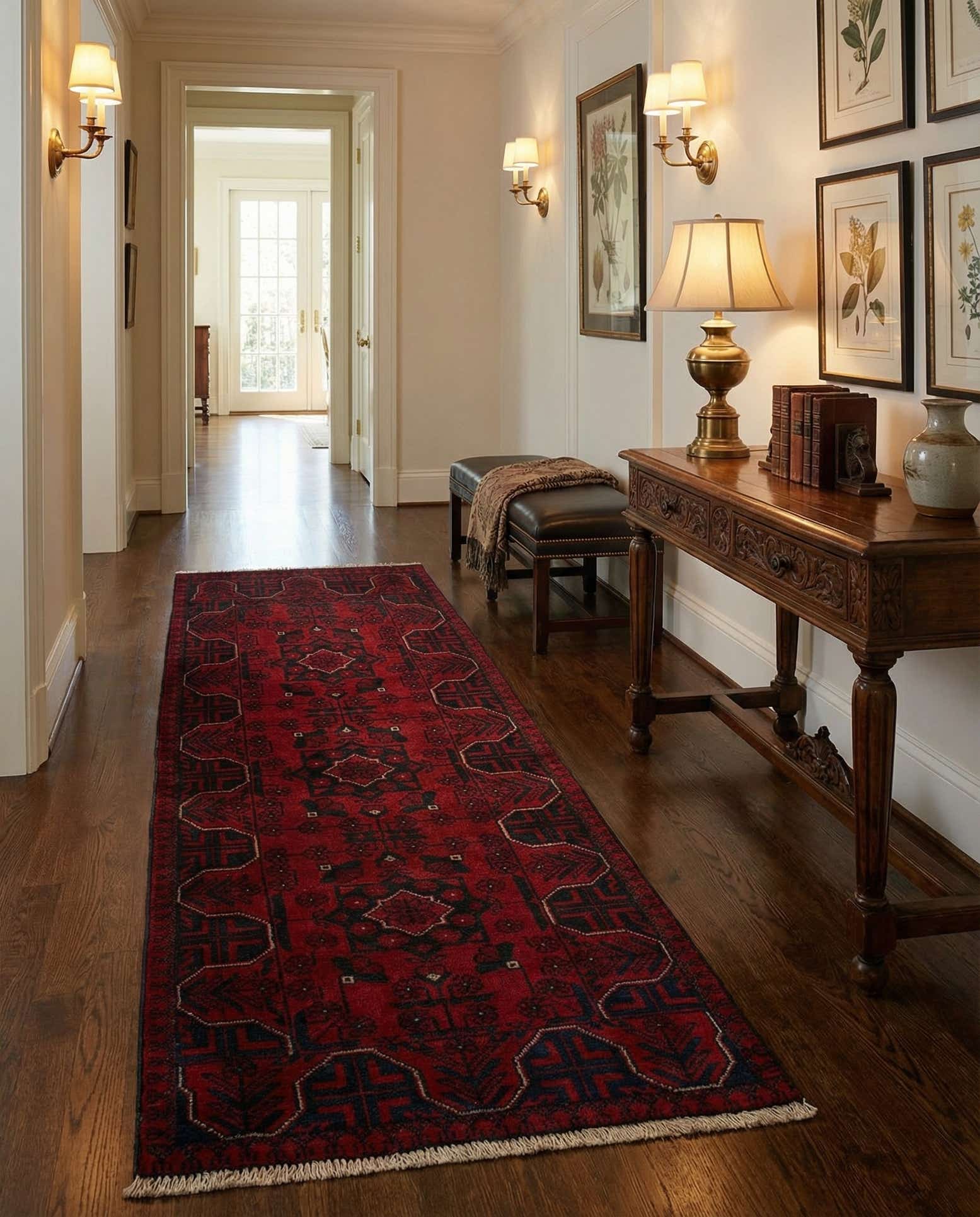 2' 5 x 6' 4 Hand Knotted Khal Mohammadi Wool Runner Rug