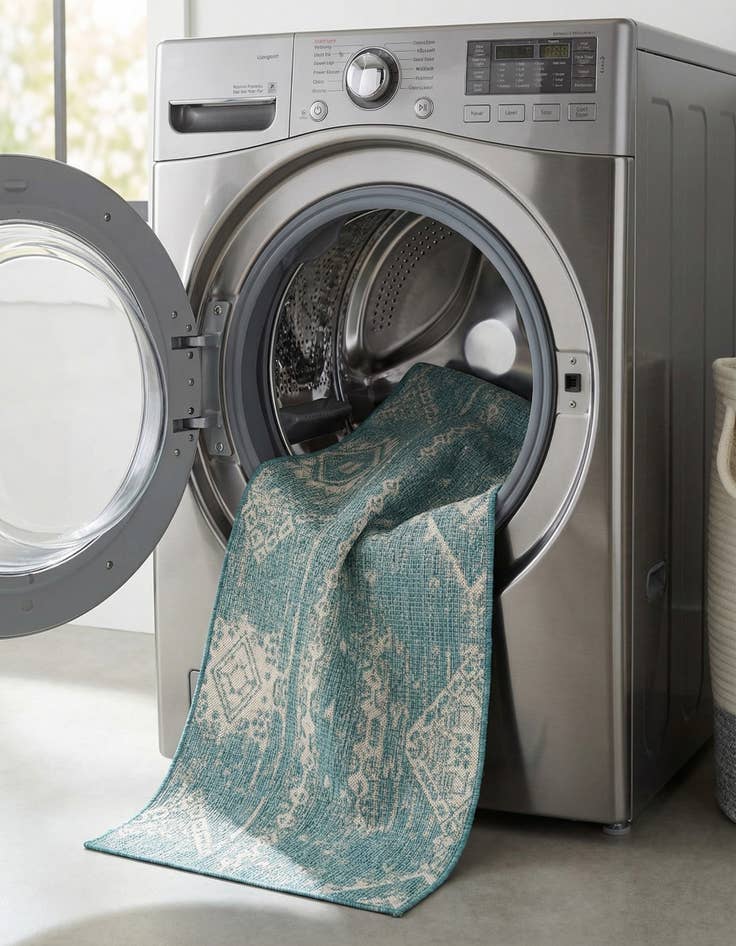 Detail image of  2' x 8'  Washable Bohemian Indoor / Outdoor Runner Rug