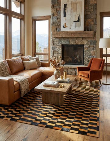 8' 3 x 10' Cowhide - Patchwork Rug