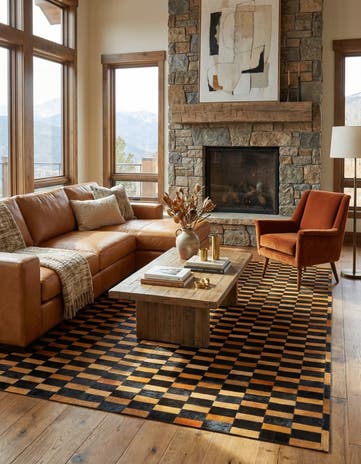 8' 3 x 10' Cowhide - Patchwork Rug