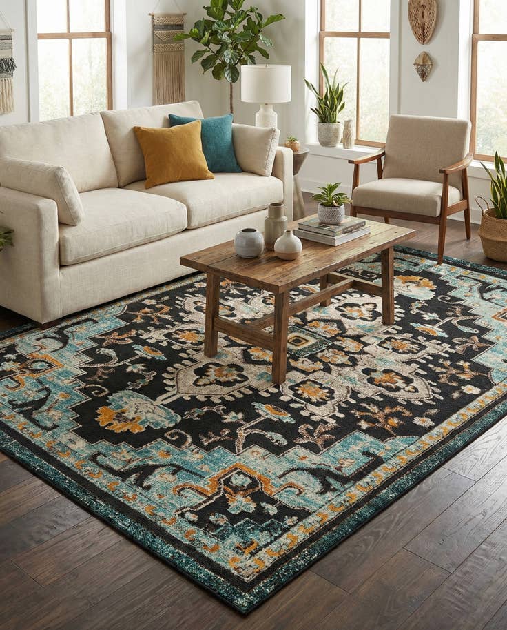 Detail image of 7' 10 x 10' Easy-Clean Casablanca Indoor / Outdoor Rug