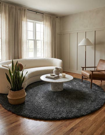 10' x 10' Zermatt Shag Round Rug