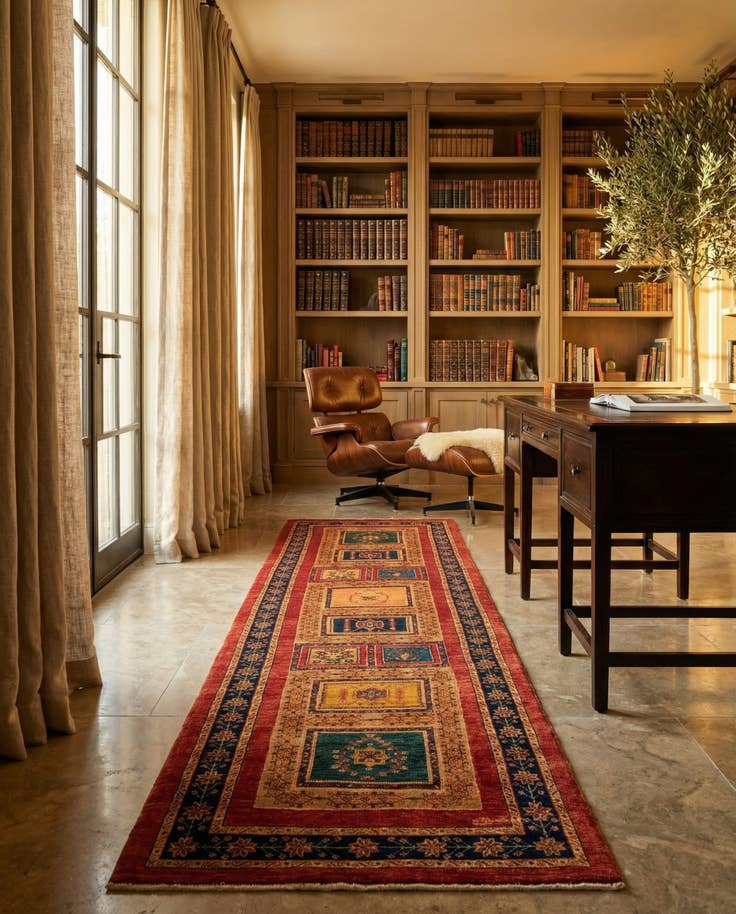 Detail image of 2' 11 x 9' 8 Kashkuli Runner Rug