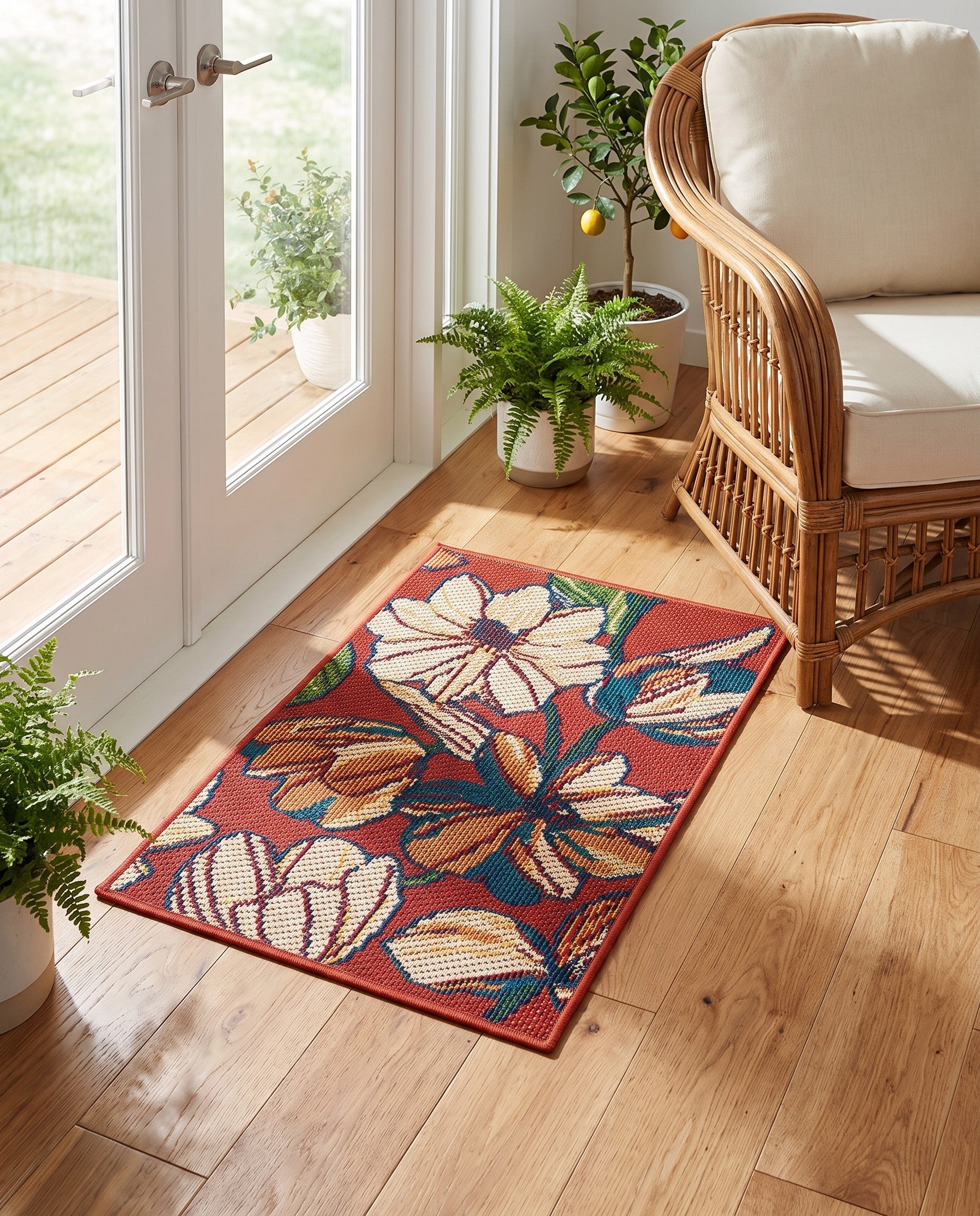 2' x 3' Easy-Clean Baja Indoor / Outdoor Rug