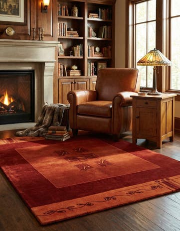 5' 8 x 7' 10 Hand Knotted Tibet Wool Rug