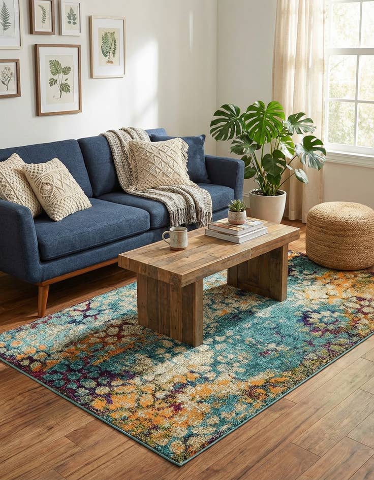 Detail image of 4' x 6'  Washable Arte Rug