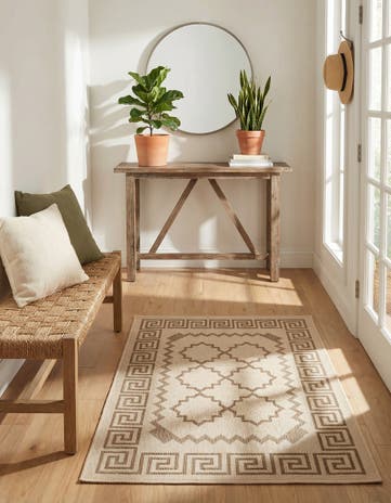 2' 2 x 3' Easy-Clean Lattice Indoor / Outdoor Rug