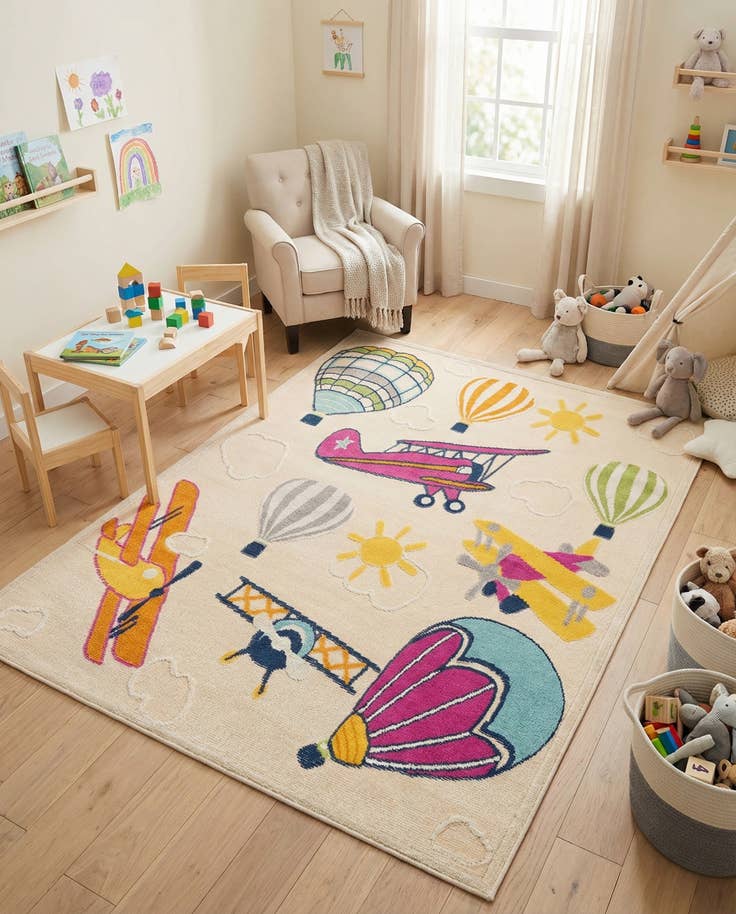 Detail image of 5' 3 x 7' 7 Easy-Clean Indoor / Outdoor Rug