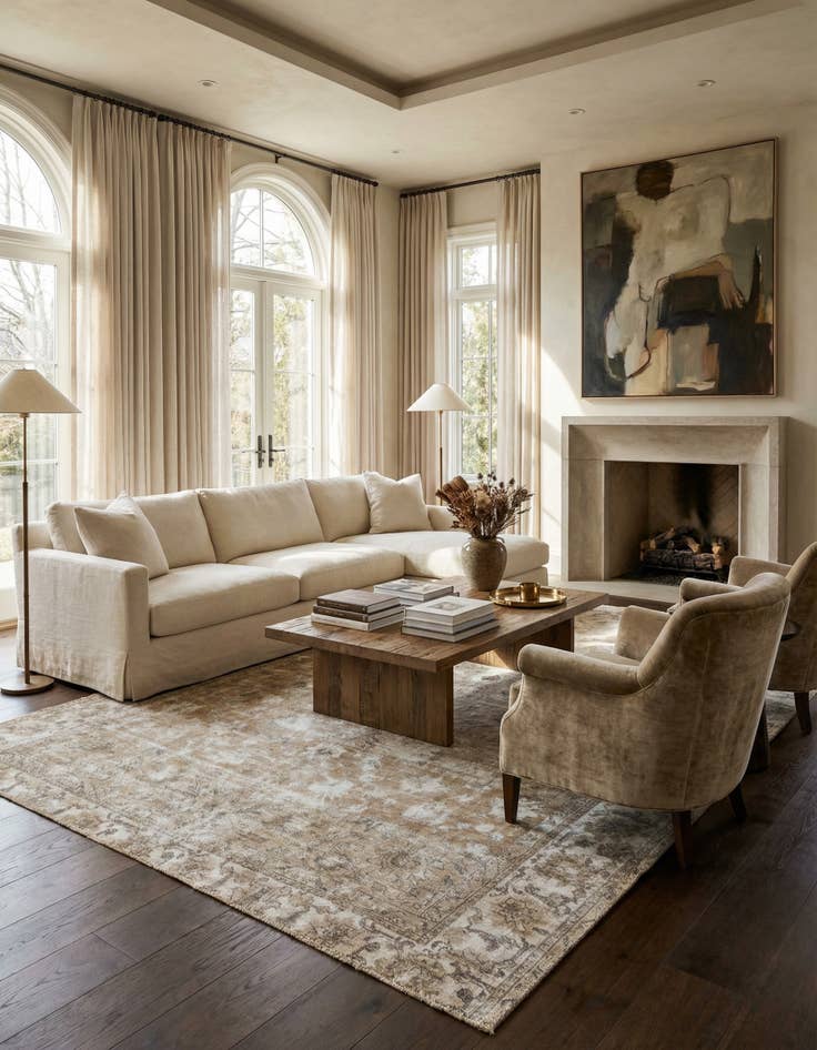 Detail image of 9' 4 x 11' 8  Hand Knotted Ultra Vintage Persian Wool Rug