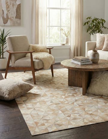 3' 11 x 6' Cowhide Stocks Rug