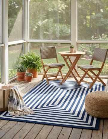 4' 1 x 6' 1 Easy-Clean Eco Verse Washable Indoor / Outdoor Rug