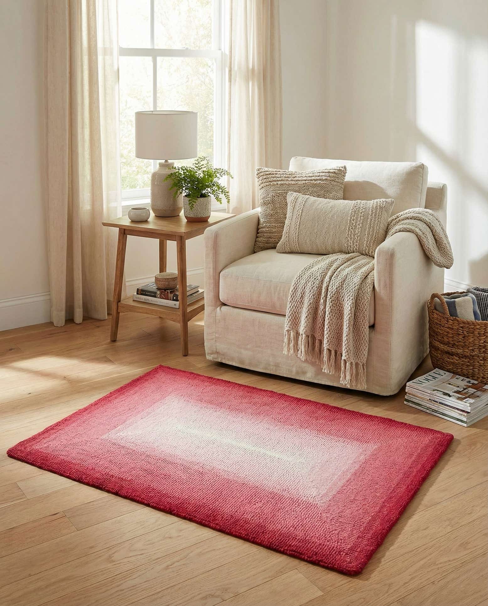 2' x 3' 1 Ombre Wool Rug