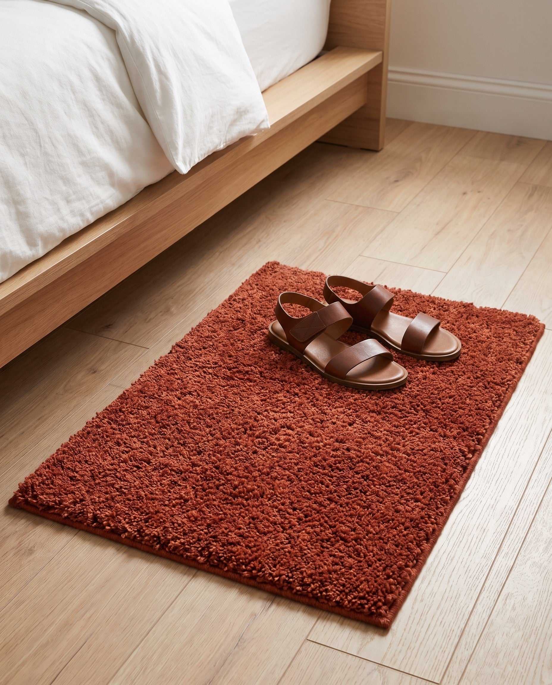 2' x 3' Solid Shag Rug