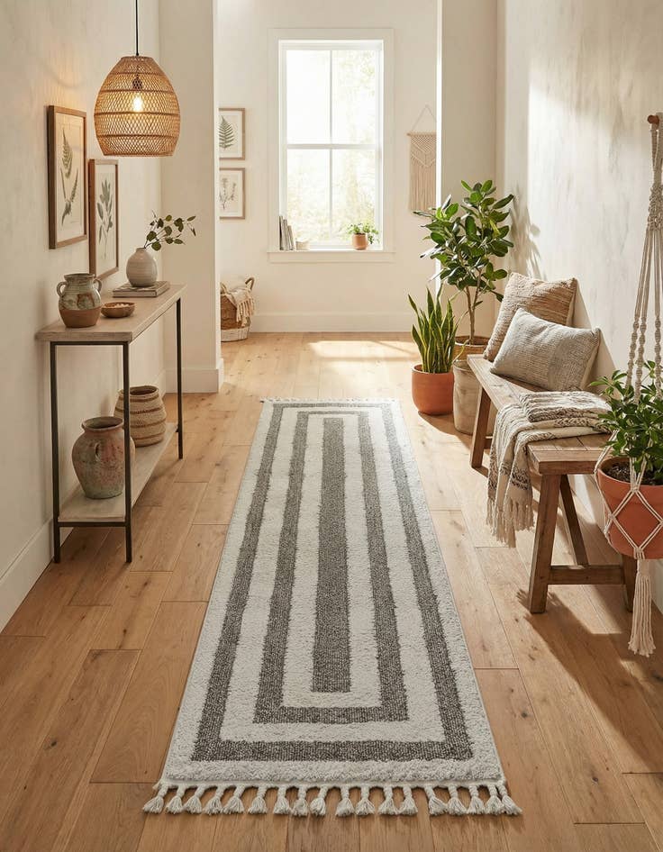 Detail image of 2' 7 x 12' Boho Runner Rug