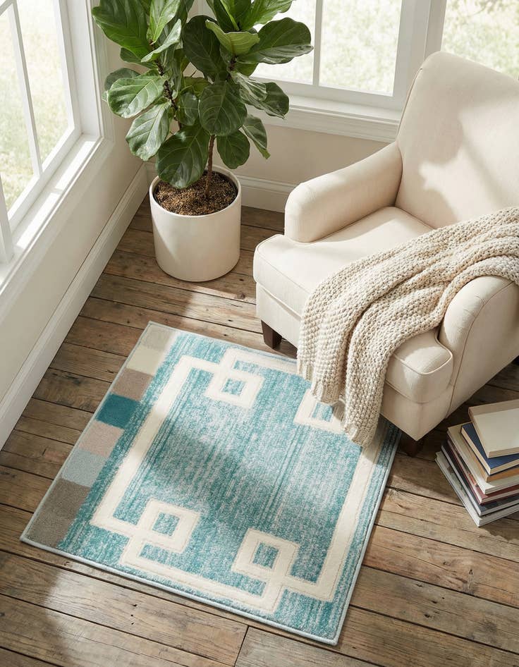 Detail image of Jill Zarin 1' 8 x 1' 8 Uptown Lenox Hill Sample Rug