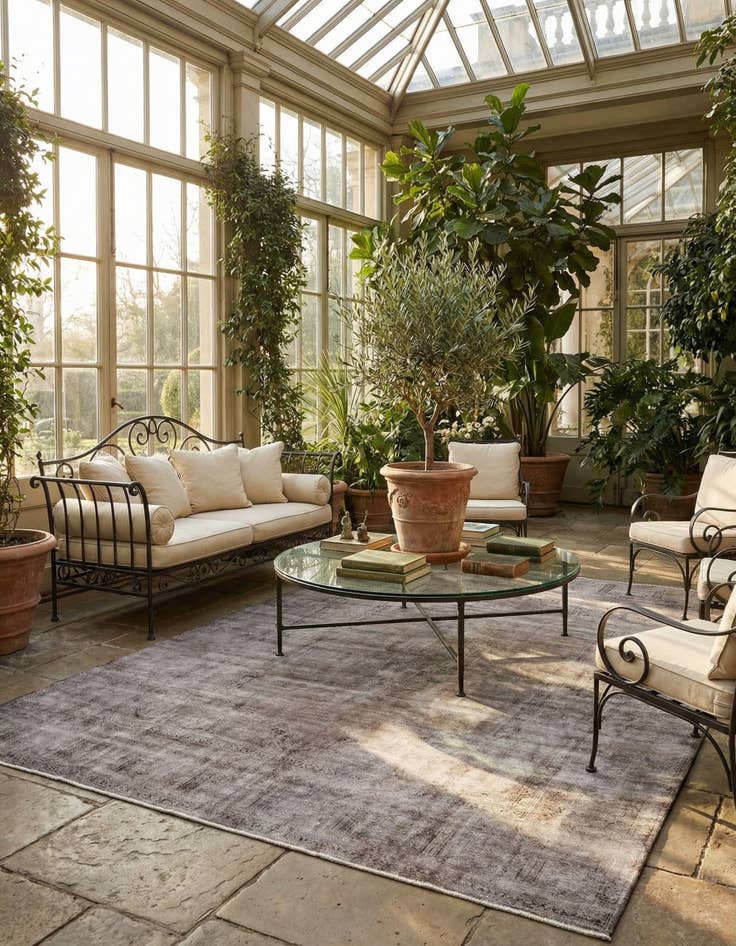 Detail image of 9' 6 x 13' 7 Vintage Royal Wool Rug