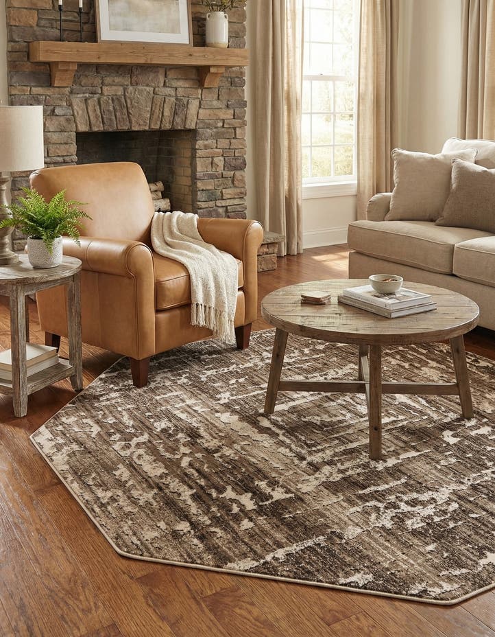 5' 3 x 5' 3 Hermitage Octagon Rug