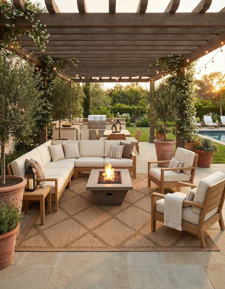 Detail image of 9' x 12' 2  Washable Trellis Indoor / Outdoor Rug