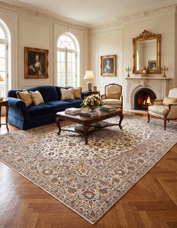 8' x 11' 6 Kashan Rug