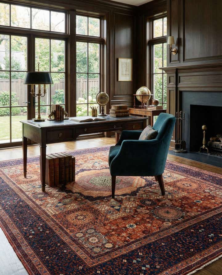 7' 10 x 9' 7 Mamluk Wool Rug