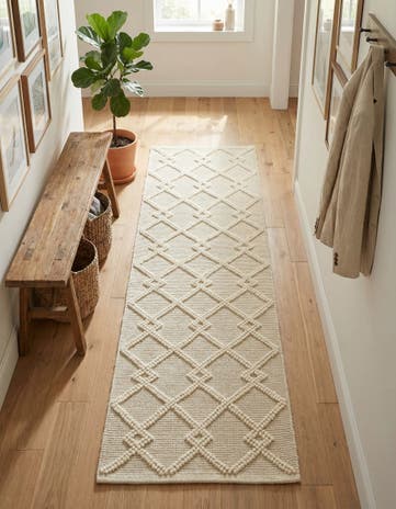 Vanilla Bean Hand Knotted Jill Zarin Dorset Runner Rug