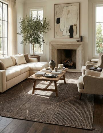 9' 9 x 14' 8 Hand Knotted Moroccan Wool Rug