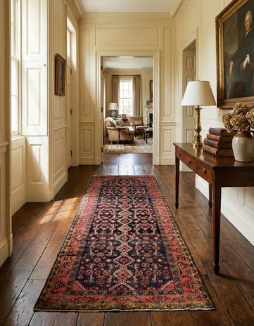 3' 6 x 10' 4 Hand Knotted Malayer Persian Wool Runner Rug
