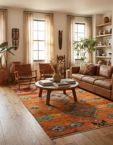 3' 9 x 7' 1 Hamedan Rug