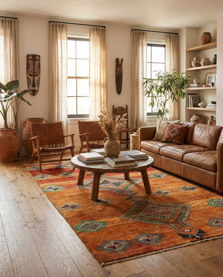 3' 9 x 7' 1 Hamedan Rug