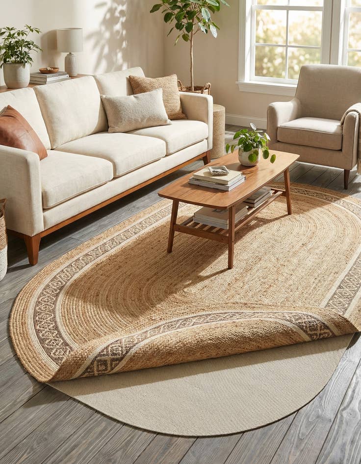 Detail image of 5' x 8' Oval Uni-Eco Outdoor Rug Pad