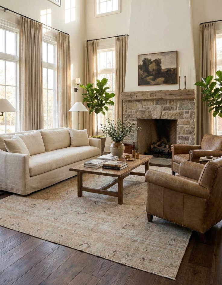 Detail image of 9' 2 x 12' 5 Hand Knotted Ultra Vintage Persian Wool Rug