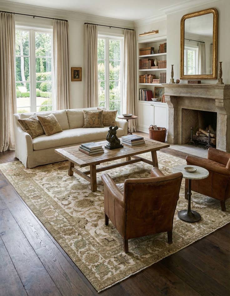 Detail image of 9' 8 x 12' 10  Hand Knotted Ultra Vintage Persian Wool Rug