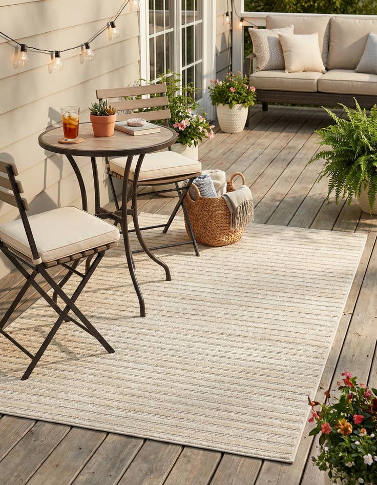 Detail image of 4' x 6'  Washable Sabrina Soto Indoor / Outdoor Rug