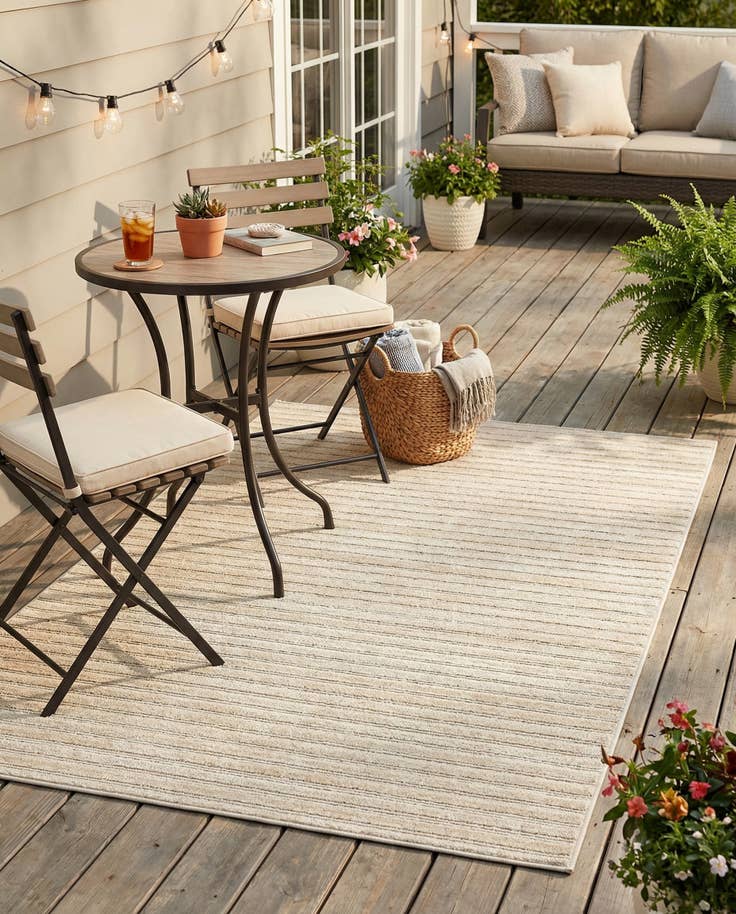 Detail image of 4' x 6' Easy-Clean Sabrina Soto Indoor / Outdoor Rug