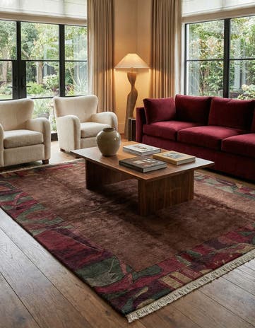 6' 11 x 8' 5 Hand Knotted Tibet Wool Rug