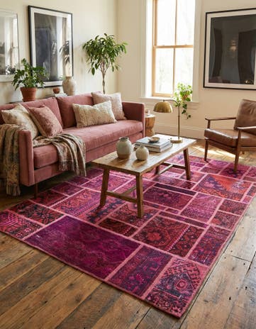 5' 8 x 7' 6 Hand Knotted Ultra Vintage Persian Wool Rug
