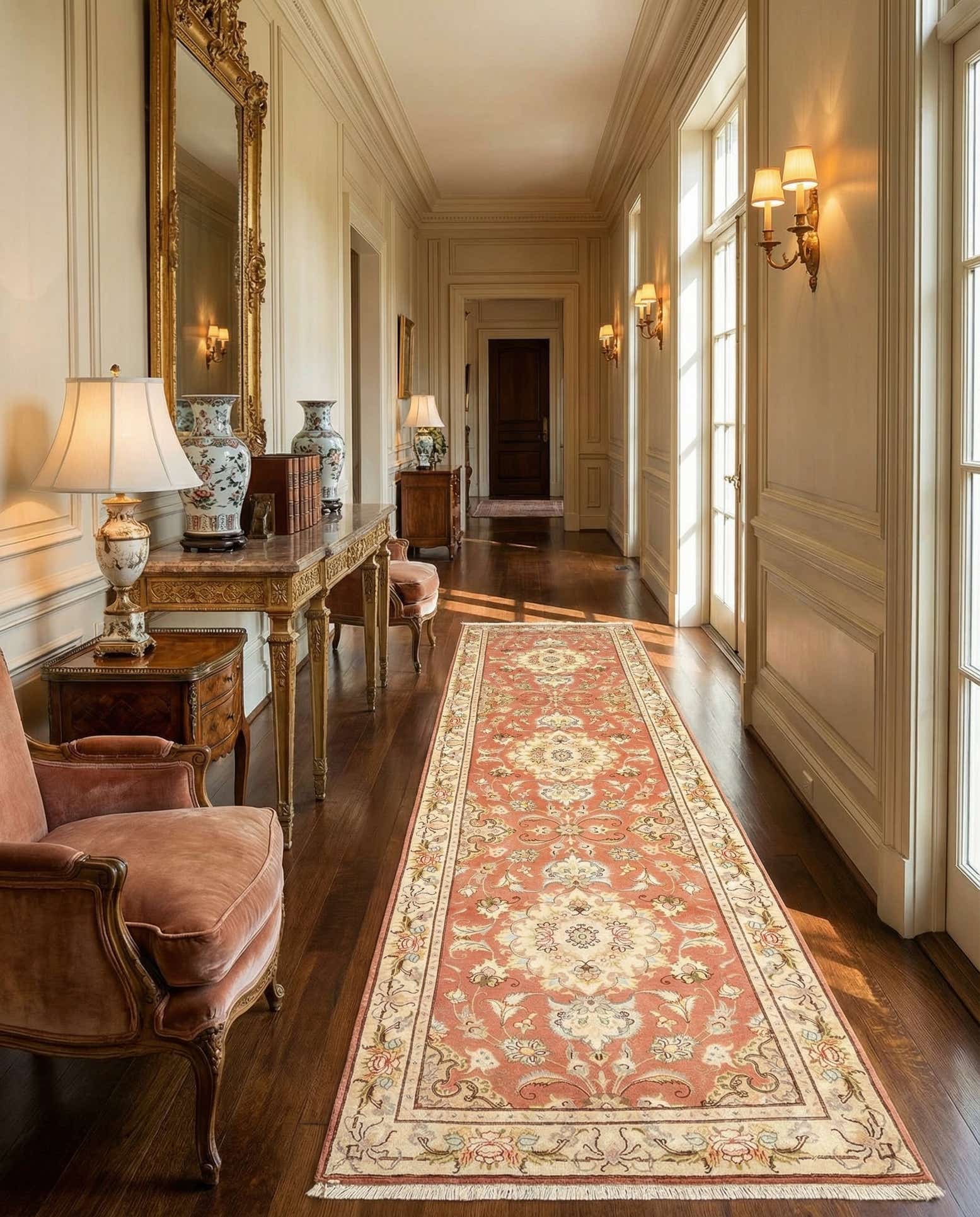 3' 1 x 10' 5 Tabriz Runner Rug